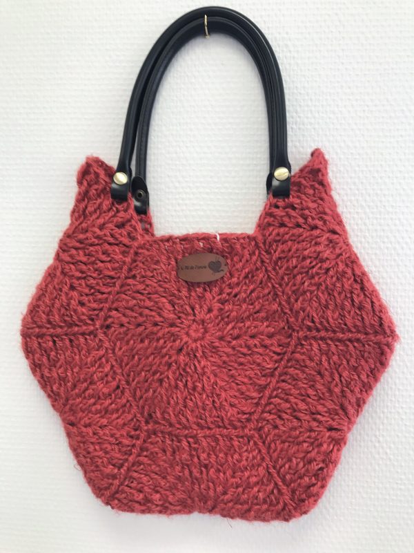Sac jute rouge