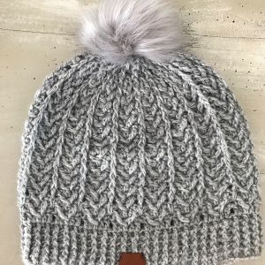 Bonnet "zig zag" gris