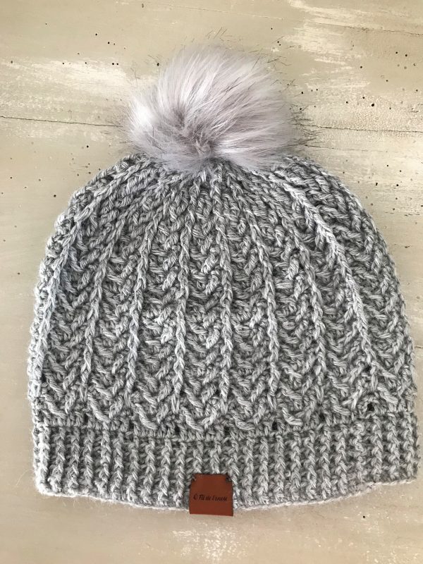 Bonnet "zig zag" gris