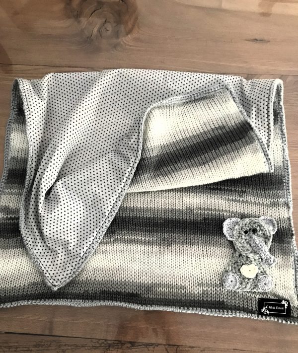 Couverture mixte Eléphant