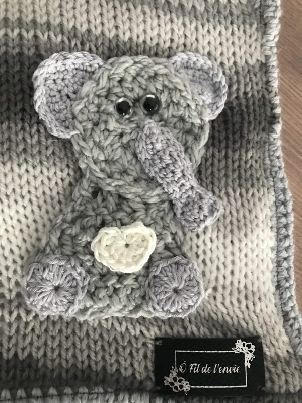 Couverture mixte Eléphant – Image 2