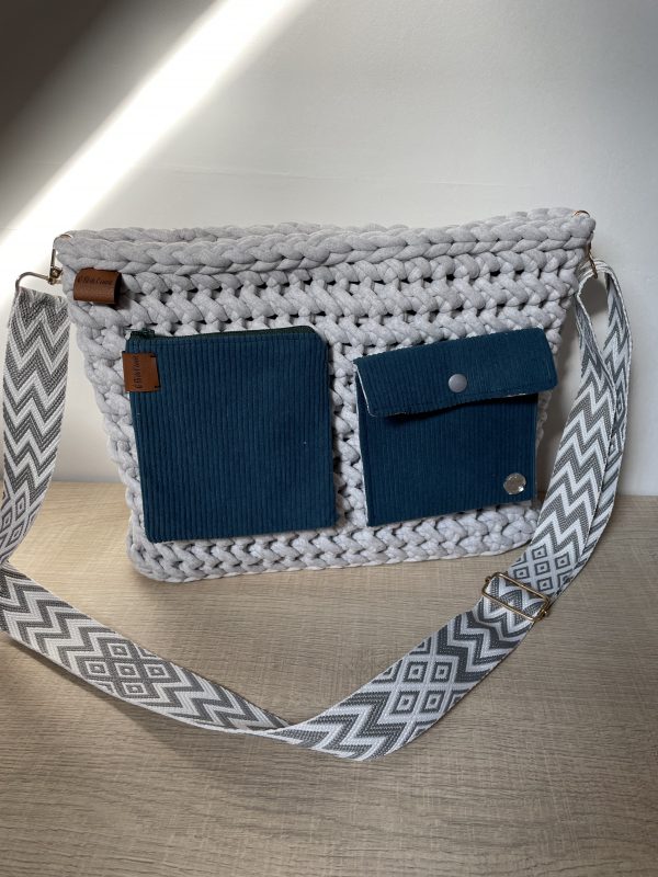 Sac à main Chléo gris – Image 5