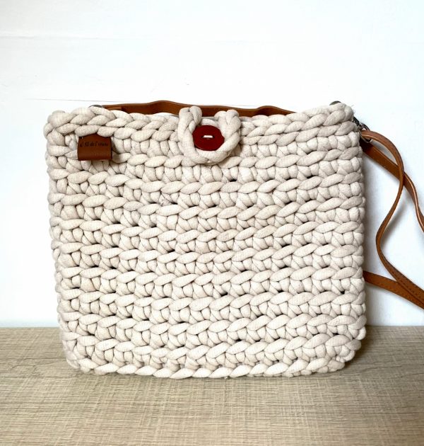 Sacoche Chléo beige foncé
