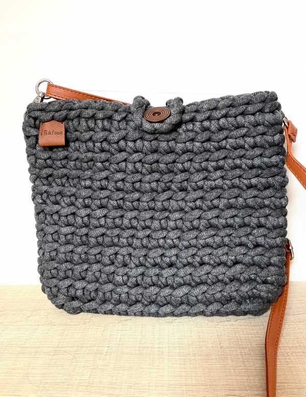 Sacoche Chléo gris anthracite