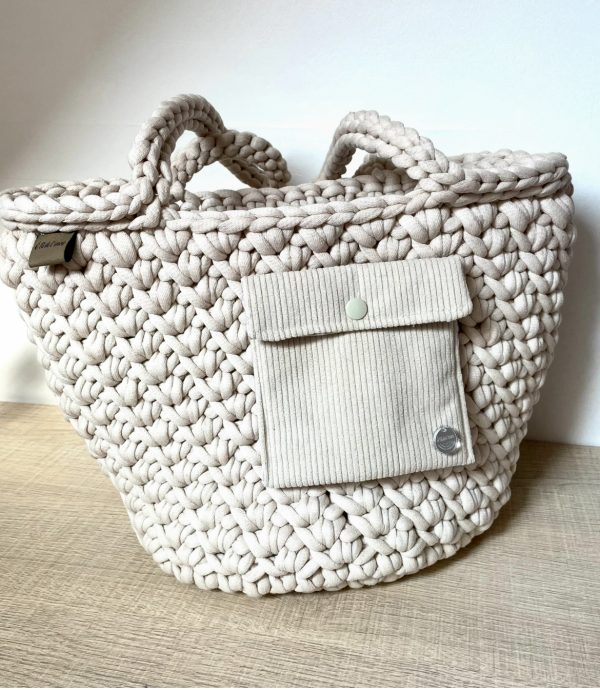 Sac cabas Chléo beige – Image 3