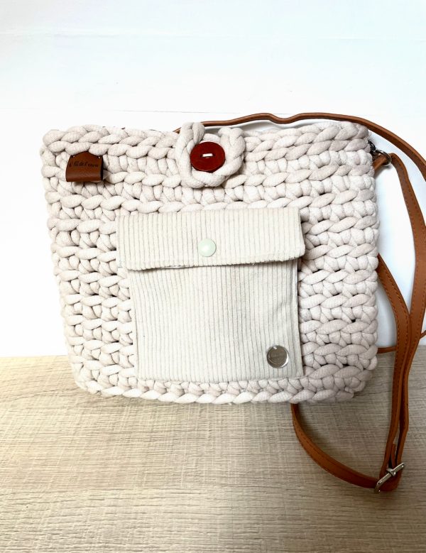 Sacoche Chléo beige foncé – Image 2