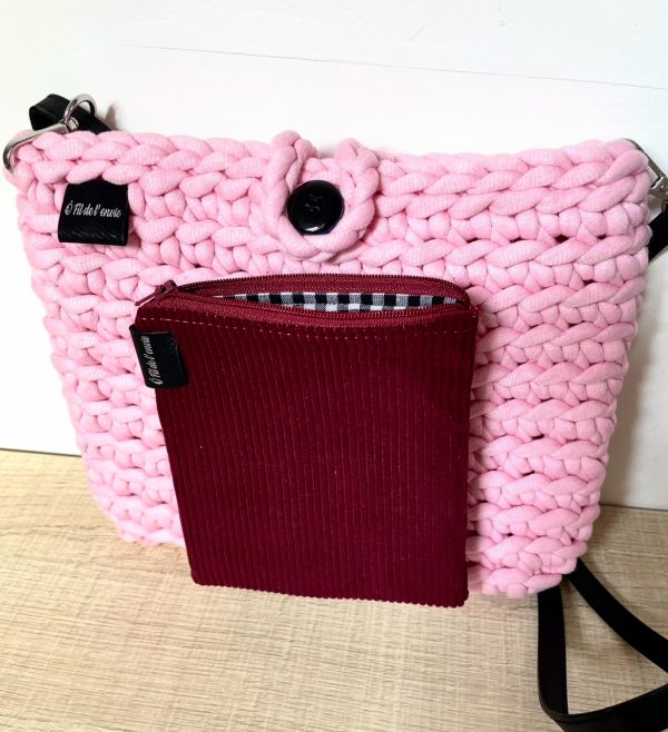Sacoche Chléo rose – Image 3