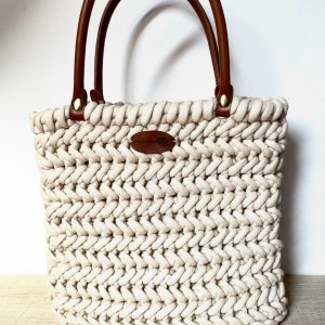Sac Chléo Hilo beige foncé