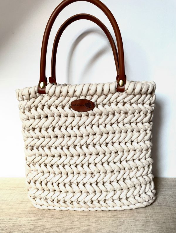 Sac Chléo Hilo beige foncé