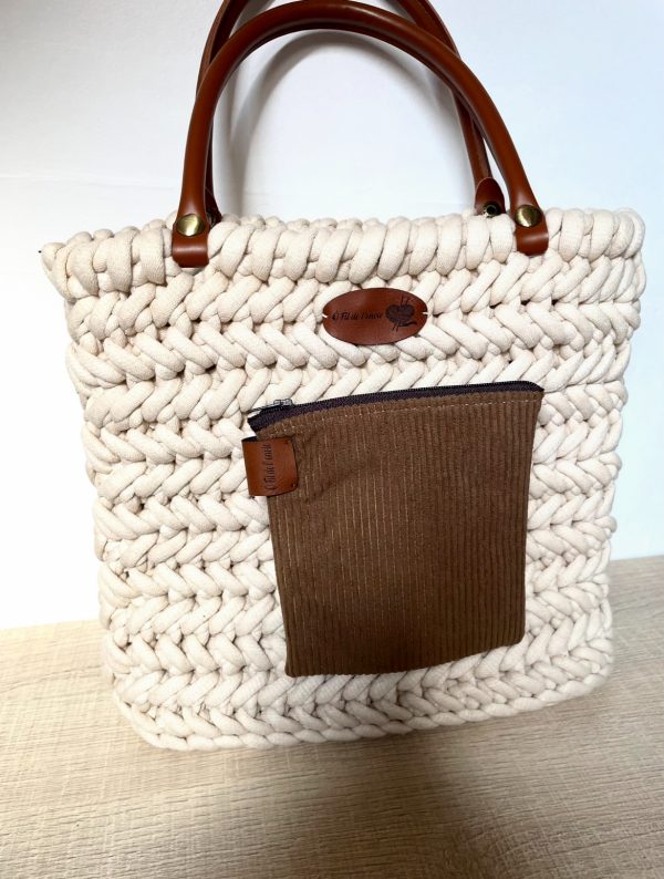 Sac Chléo Hilo beige foncé – Image 2