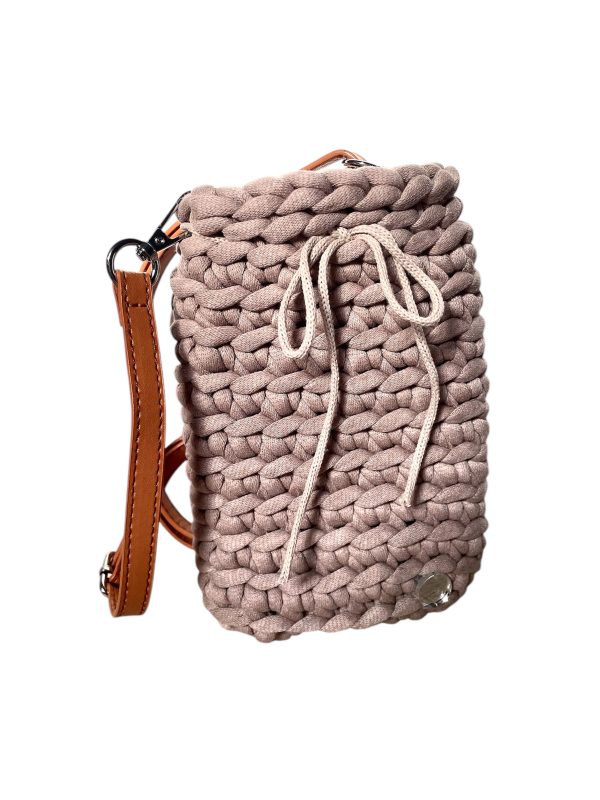 Pochette de téléphone Chléo camel foncé