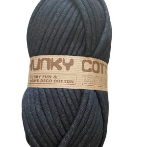 Fil CHUNKY COTTON Noir 001